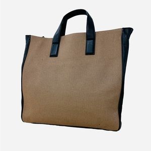 Jack Spade Men's Industrial Canvas and Leather Tote Bag